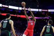 Joel Embiid - Boston Celtics v Philadelphia 76ers - Game Three